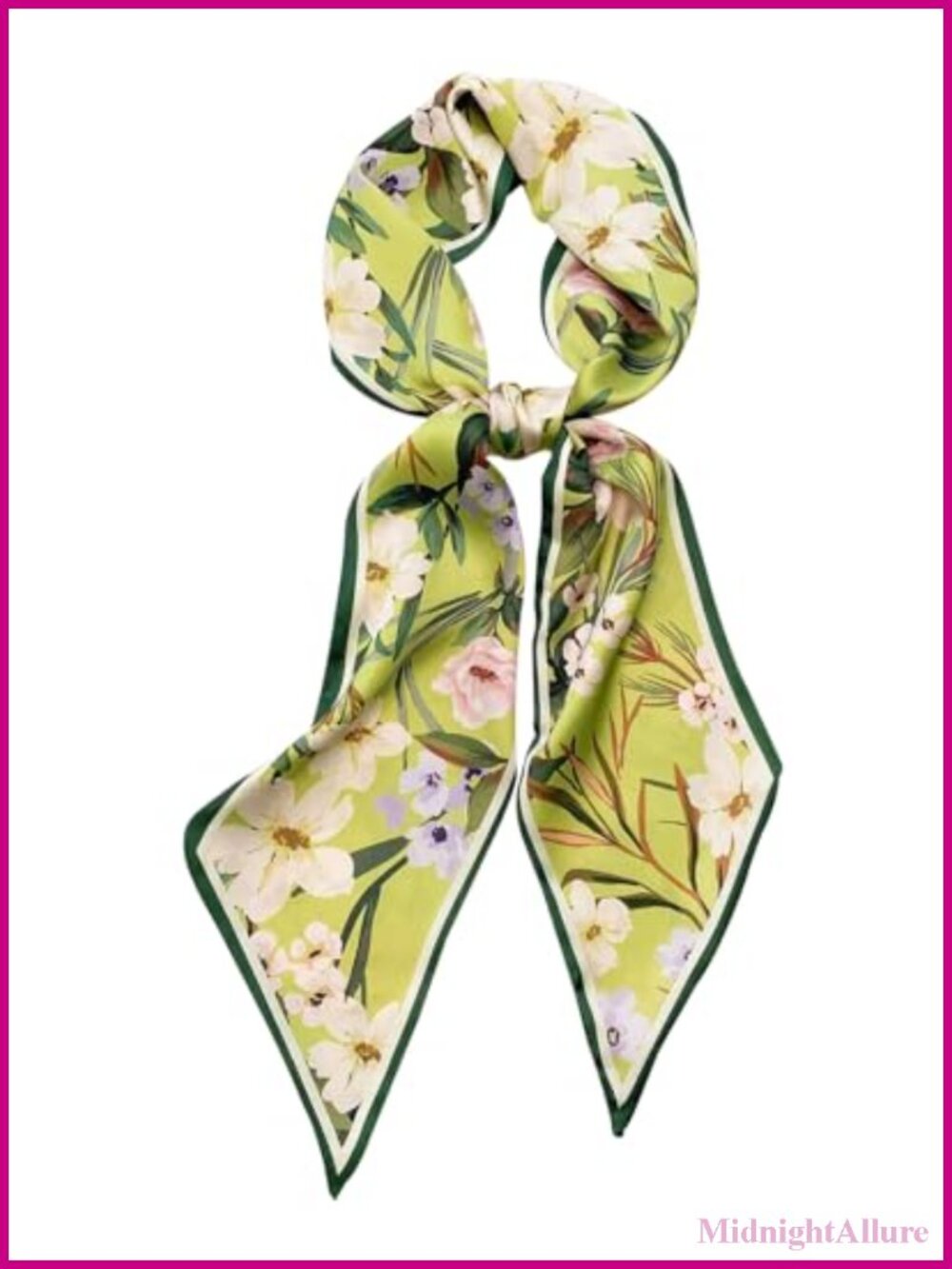 Silk Feel Long Thin Satin Head Scarf Hair Neck Bag Wrap Women